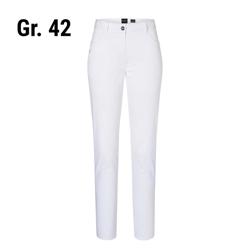(6 stuks) KARLOWSKY | Dames 5-zakken Broek - Wit - Maat: 42