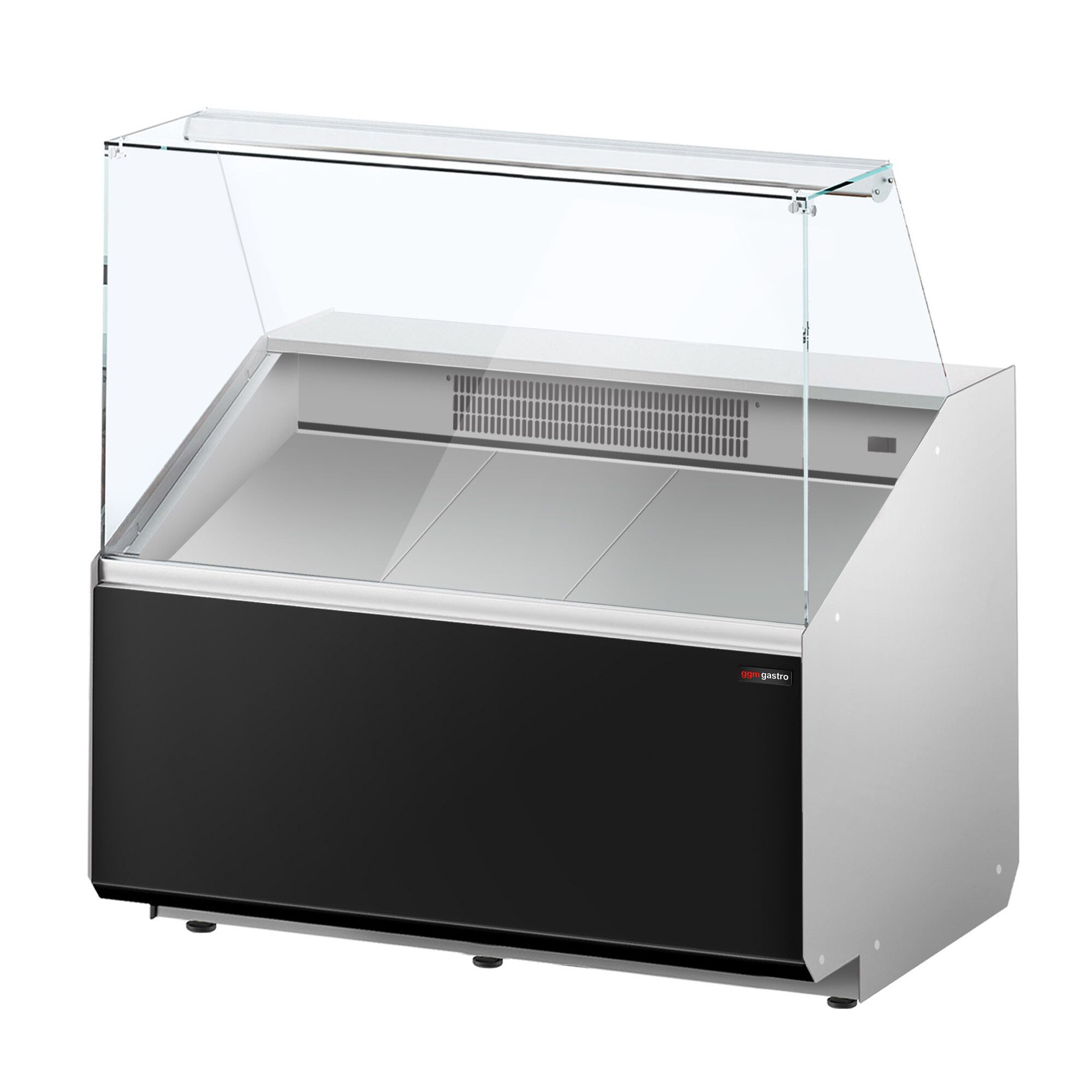 Comptoir vitrine réfrigérée - 944x979mm - +2/+6°C - 200L - Façade noire