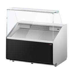 Banco refrigerato - 1000mm - Pannello frontale nero