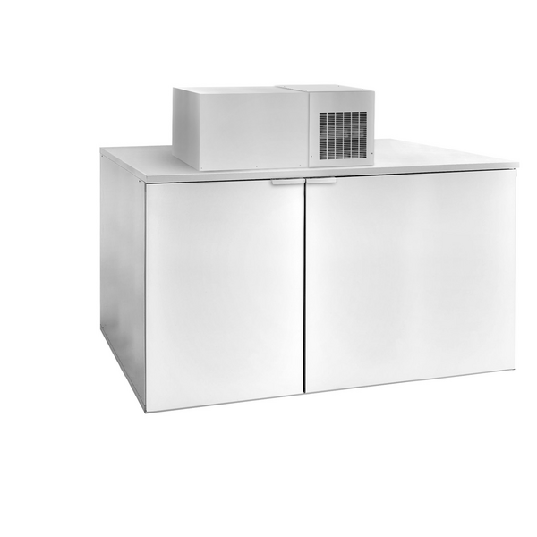 Chłodziarka bębnowa bez agregatu - Beczki 6x50 litrów - 1510x1000 mm