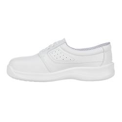 KARLOWSKY | Usedom Steel Toe Cap Safety Shoe S1 SRC Slip-Resistant – White - EU 35
