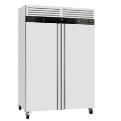 Frysskåp Rostfritt stål ECO - GN 2/1 - 916 liter - ned till -18 °C - med 2 dörrar - Automatisk avfrostning, R290, Lås