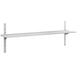 Étagère murale en inox ECO - 2000x400mm - 3 niveaux - avec dosseret