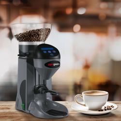 Kaffeemühle - 1kg - 77dB - Mit automatischer Dosierung - Grau