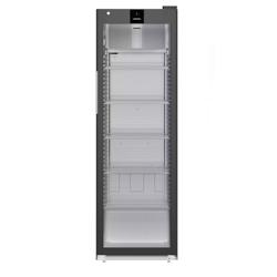 LIEBHERR | Commercial Refrigerator – 400 L - 1 Glass Door - Black - 1–15 °C - 5 Shelves