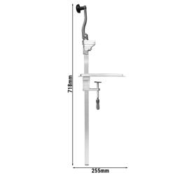 Manualny stołowy otwieracz do puszek – długość uchwytu: 590 mm