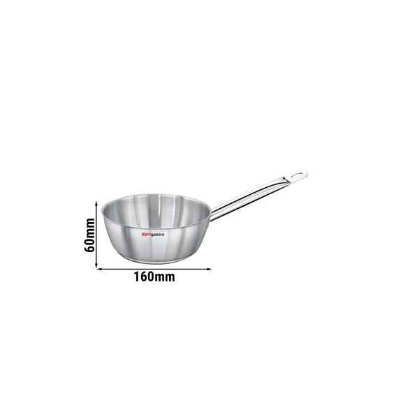 Sauteerpan - conische vorm - Ø 160mm - Hoogte: 60mm