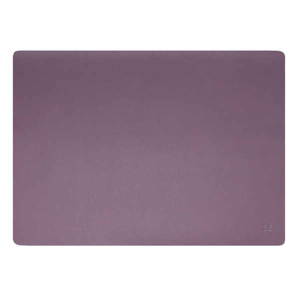 (12 komada) Stolni podmetači James - elegantan kožni izgled - 33 x 46 cm - boja patlidžana
