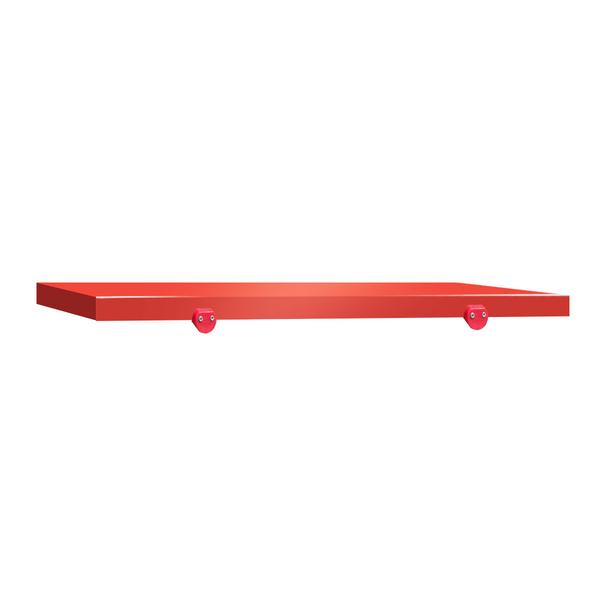 Planche à découper pour table de travail - 800x700 mm - Conforme HACCP - Rouge