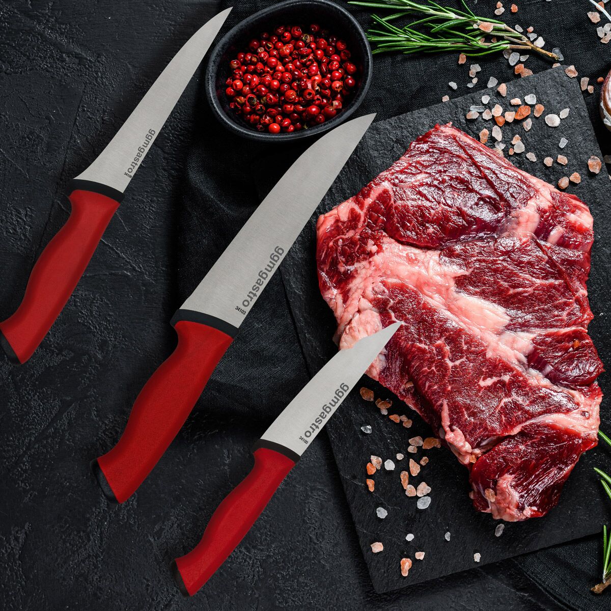 Set de couteaux à viande Duo Professional - avec couteau à désosser - 3 pièces