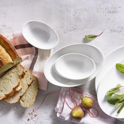(6 piezas) WHITE DELIGHT - Bol - 250x160mm - 700ml - Blanco