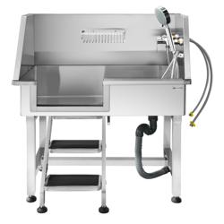 Dog Bath - with Steps, Taps and Mixers & anti-slip mat