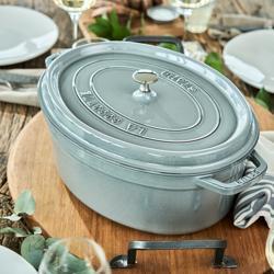 STAUB | LA COCOTTE - Cocotte - owalna - 310mm - żeliwo - kolor grafitowo-szary	