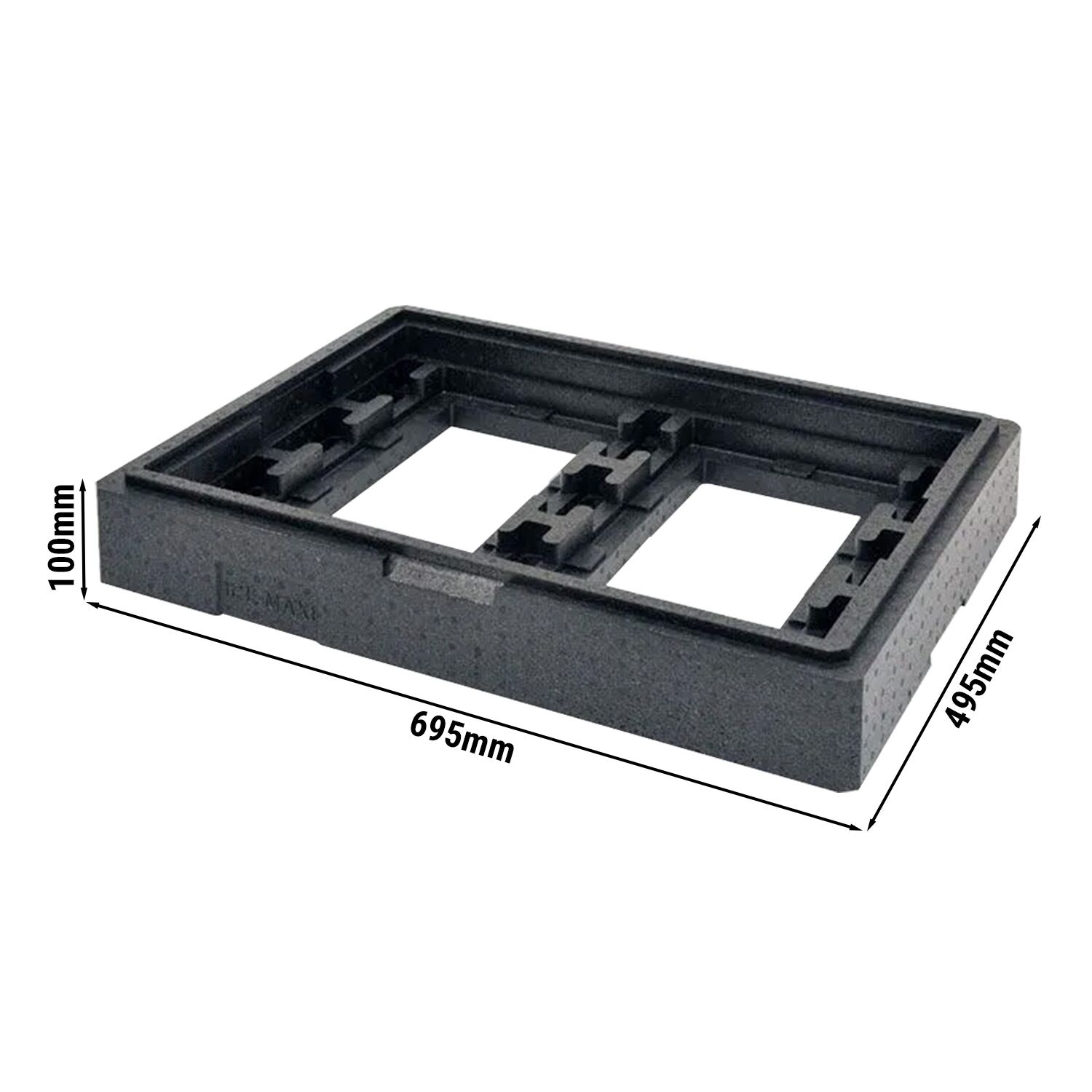 Rehausse universelle Maxi pour conteneur isotherme - 695x495x100mm - compatible avec PLB-071, PLB-066, PLB-067, PLB-068, PLB-069 & PLB-070
