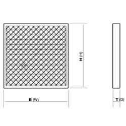Sintetički panelni filtar - 500x620 mm