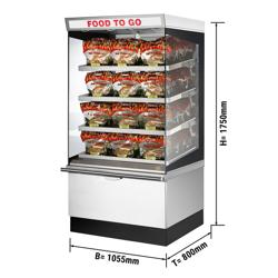 UBERT | Warmhoudvitrine - 1050x800mm - 4 verwarmde planken