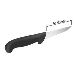 Boning Knife – 135 mm straight blade - black handle - 135 × 3.0 × 30 mm - DIN 1.4116 German steel