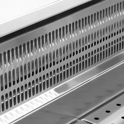 Fish Display Counter / Fish Serve Over Counter - 1500mm - double-glazed curved front glass - LED lighting - with wheels - temperature -1°C to +1°C