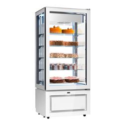 Vetrina congelatore - 457l - 805mm - 1 porta a battente in vetro - con 5 ripiani - LED interni - Bianco