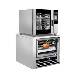 Elektrisch-Combisteamer - Touch - 7-inch touchscreen - 5x GN 1/1 - incl. wassysteem & temperatuurvoeler