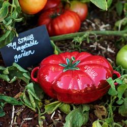 STAUB | CERAMIQUE - Kookpot - Tomaatvorm - Ø 160mm - Keramiek - Kersenrood