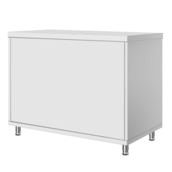 Roestvrijstalen werkkast ECO - 1000x600mm - met schuifdeur
