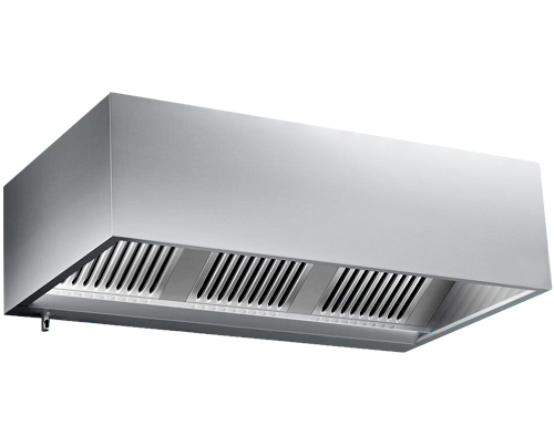 Kastenhaube 1,4 m - mit Filter & Lampe