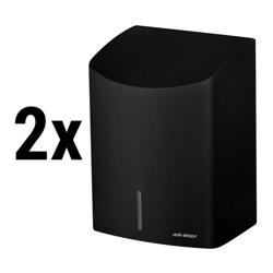 (2 pièces) AIR-WOLF | Sèche-mains avec capteur infrarouge – inox noir mat