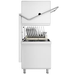 Lave-vaisselle à capot double paroi avec double panier traversant – Numérique – 22,2 kW – avec adoucisseur inclus – avec pompe de détergent, de rinçage et de vidange