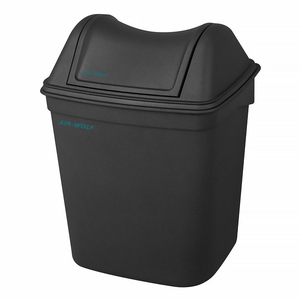 AIR-WOLF | Kapaklı hijyenik çöp kutusu - 8 litre - ABS plastik - antrasit