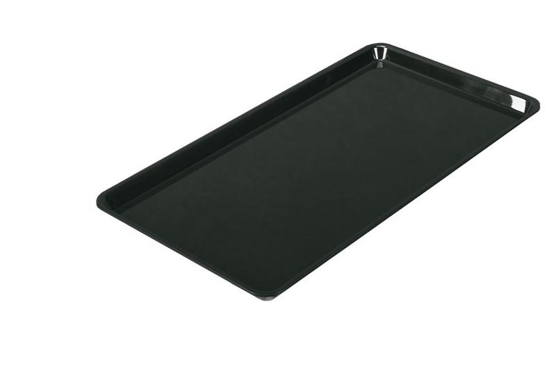 Vassoio rettangolare da presentazione - Polipropilene - 600x400x20mm - Nero