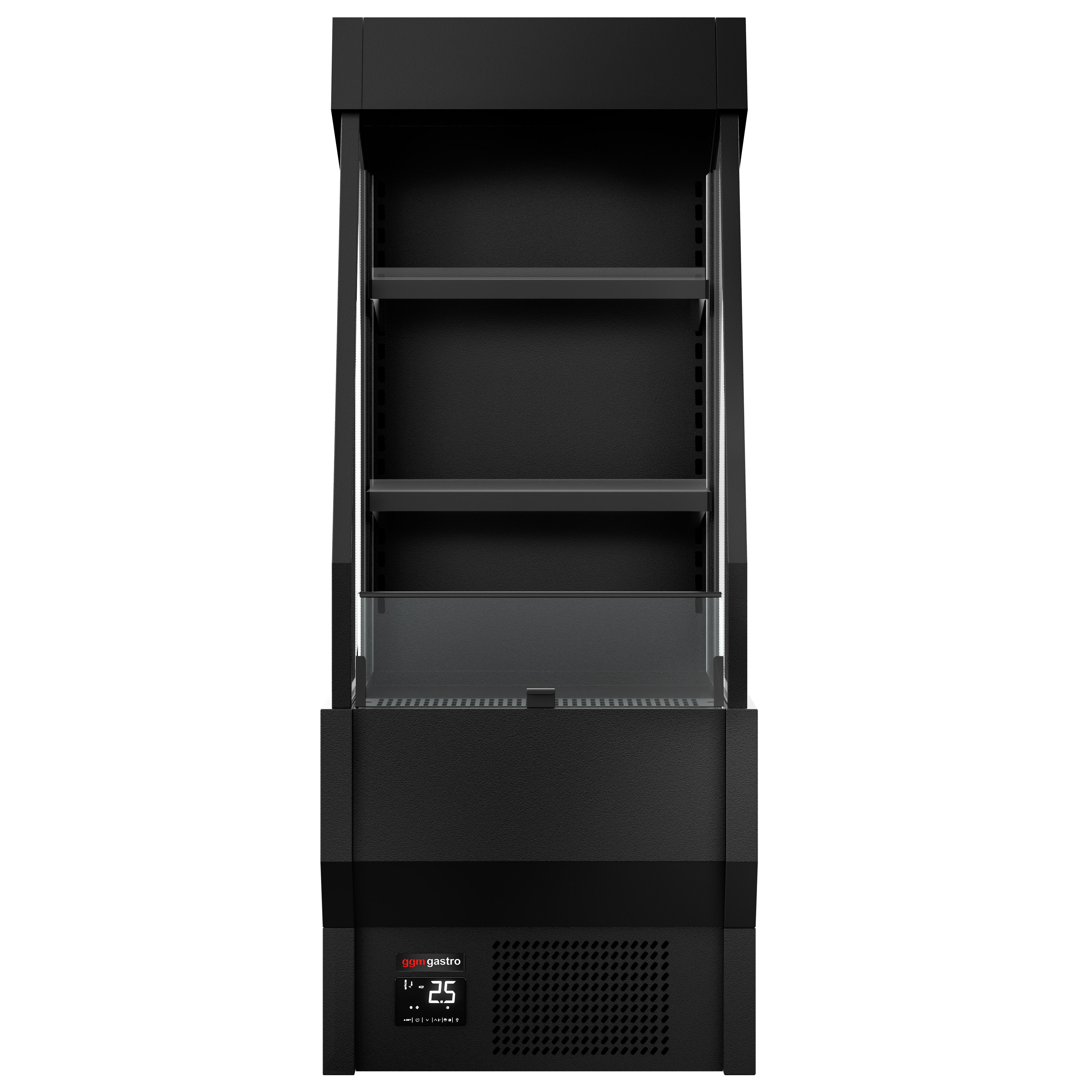 Vitrine murale réfrigérée - Libre-service - 660mm - 150L - avec 2 étagères - Noir