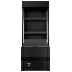 Commercial multideck display fridge - Open front - 660mm - 150L - with 2 shelves - Black