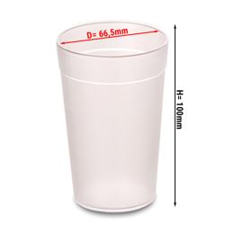 (100 pezzi) Bicchiere di latte in policarbonato - 200 ml	