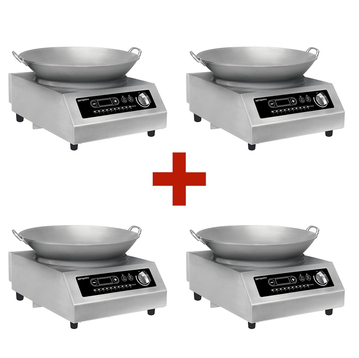 (4 шт.) Индукционная плита WOK - 3,5 кВт - вкл. WOK