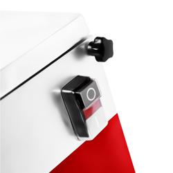 Professionele groentesnijmachine - 550W - incl. 5 snijschijven - Rood