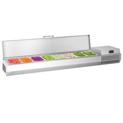 Chladicí nástavná vitrína PREMIUM PLUS - 1976x413 mm - 8× GN 1/3