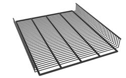 Σχάρα ψυγείου - 486x420 mm - μαύρο - πλαστικοποιημένη - περιλαμβάνει: 4 κλεμμές - για GKS330N