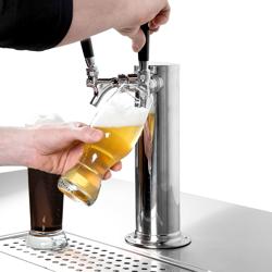 Chladič piva na pivo s výčepním zařízením - pro 3 x 50L sudy - 1850x620mm