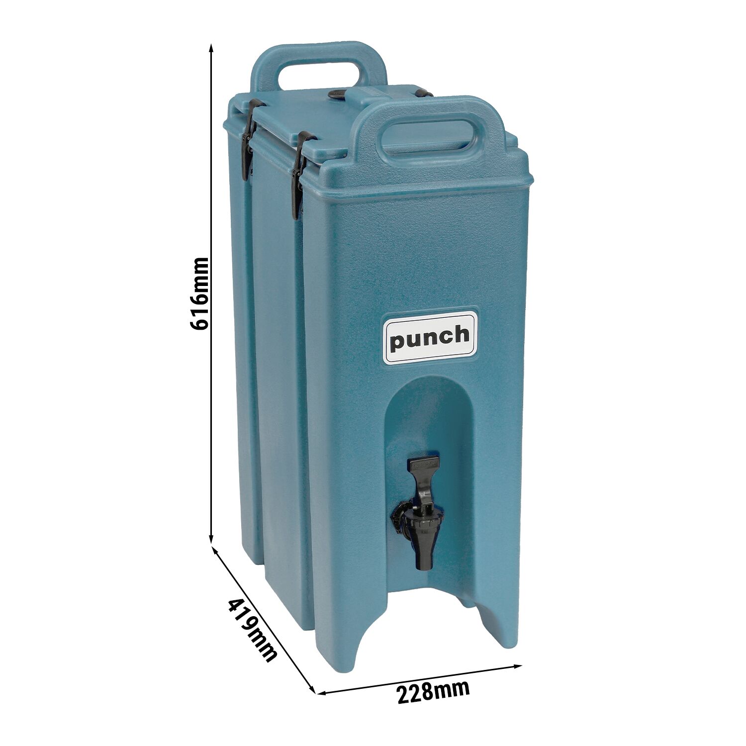 CAMBRO | CAMTAINERS® - Conteneur isotherme à boissons - 17,9 Litres - Bleu ardoise