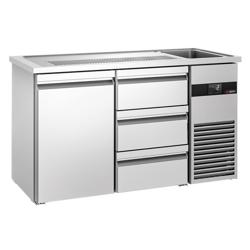 Barkoelkast PREMIUM - 1550x700mm - 1 deur & 3 laden