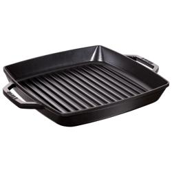 STAUB | GRILL PANS- Izgara tavası - 280x280mm - Dökme demir - Siyah