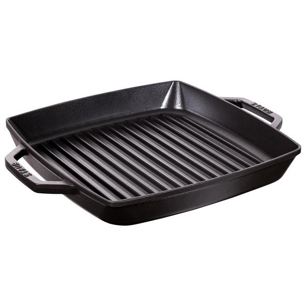 STAUB | GRILL PANS - Poêle à griller - 280x280 mm - Fonte - Noir        