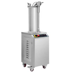 Poussoir à saucisses hydraulique – 35 litres – 1,5 kW – en inox – avec 3 embouts de remplissage inclus