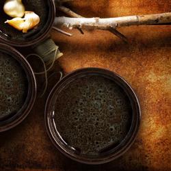 (24 pz) Serie TURKEY - Tapas Pirofila - Ø 140mm - Marrone / Blu