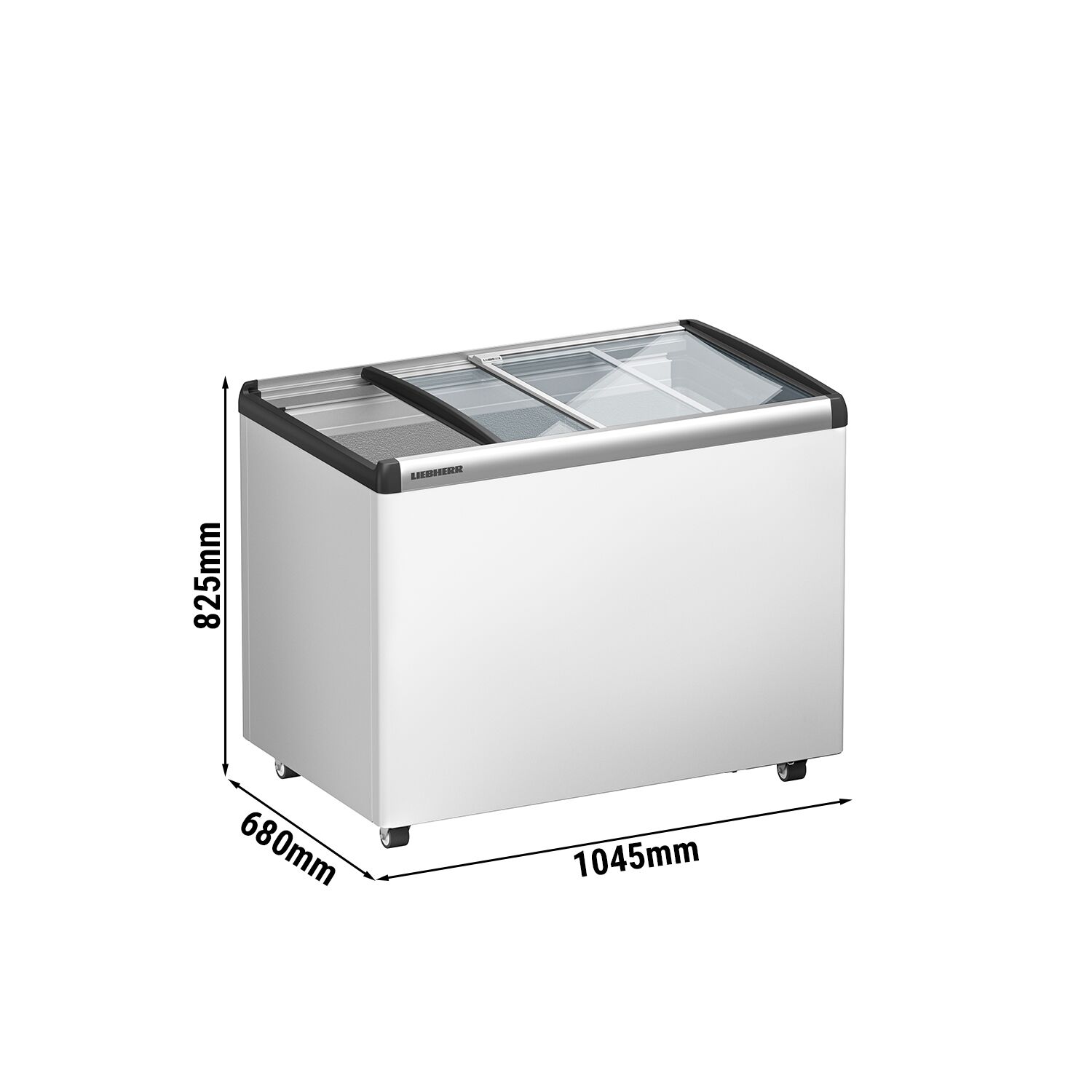 LIEBHERR | Réfrigérateur coffre - 222 litres - Avec couvercle coulissant en verre - Blanc       