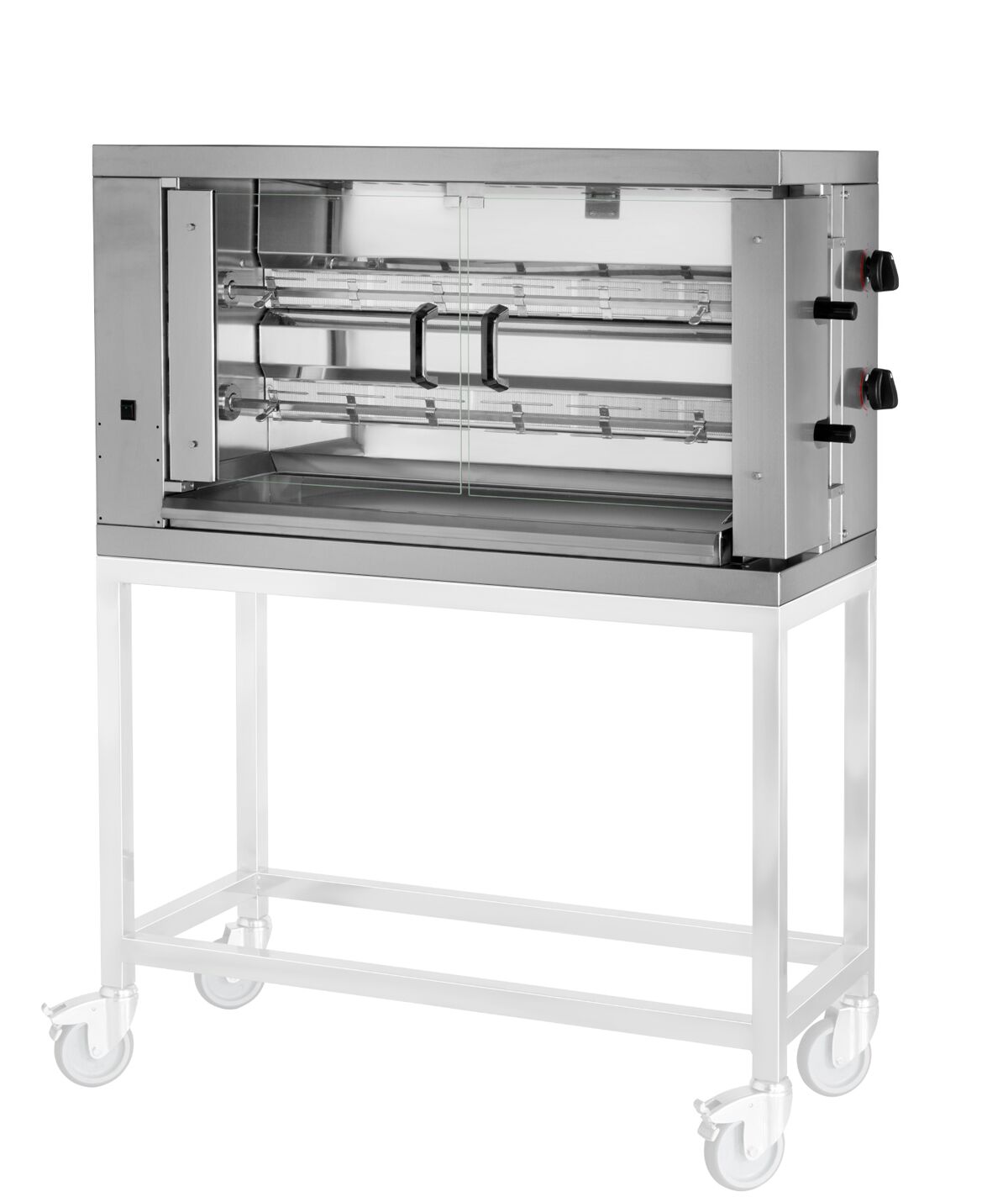 Gas Chicken Rotisserie Oven - 11kW - with 2 Skewers for up to 12 chickens