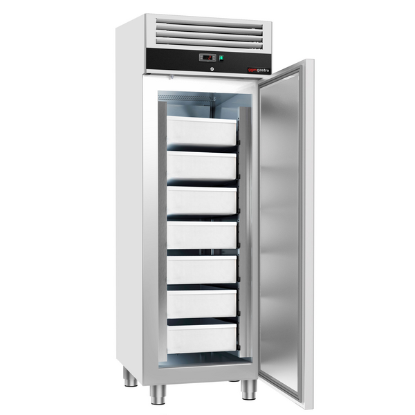 Vrieskast voor vis Roestvrij staal ECO - EN 600x400- 600 liter - met 1 deur