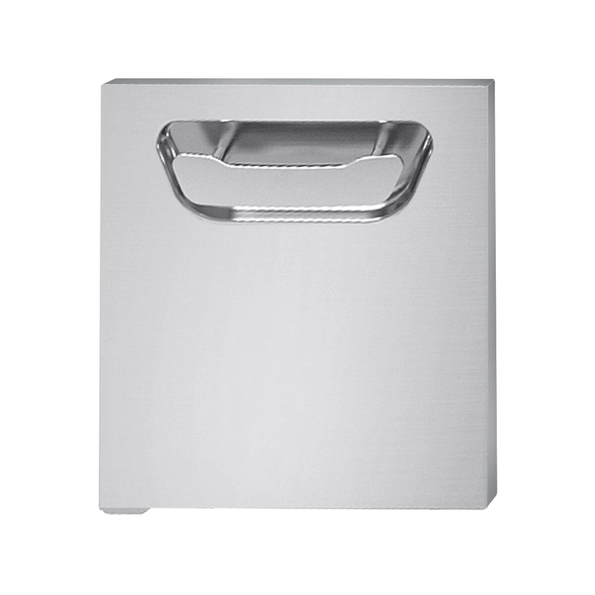 Porte de soubassement - 393x82x434mm - Inox AISI 304 - Série Paolo 700 - charnières à gauche