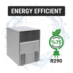 دستگاه یخساز - شکل یخ: استوانه - 80 کیلوگرم در 24 ساعت